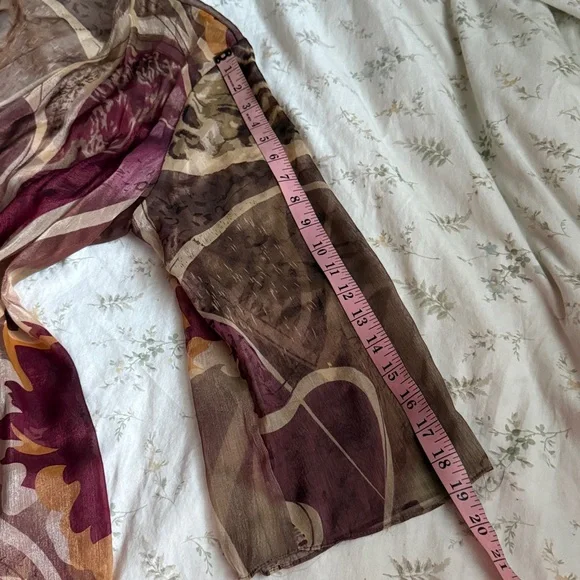 Sheer animal print cardigan in great condition size large - Picture 3 of 6